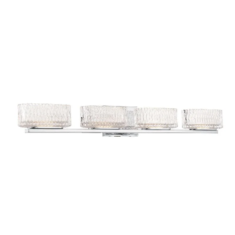 Industrial Lighting for Pharmaceutical ManufacturingSparren 35 In. 4 Lights LED Vanity Light Chrome Finish
