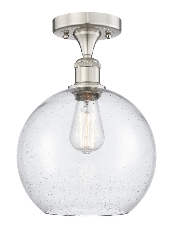 Industrial Pendant Lighting for Machine ShopsEdison One Light Semi-Flush Mount