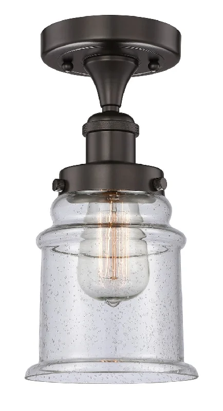 Industrial Lighting for Woodworking FactoriesEdison One Light Semi-Flush Mount