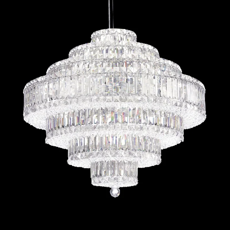 Track lighting with a brushed nickel finishPlaza 31-Light Pendant