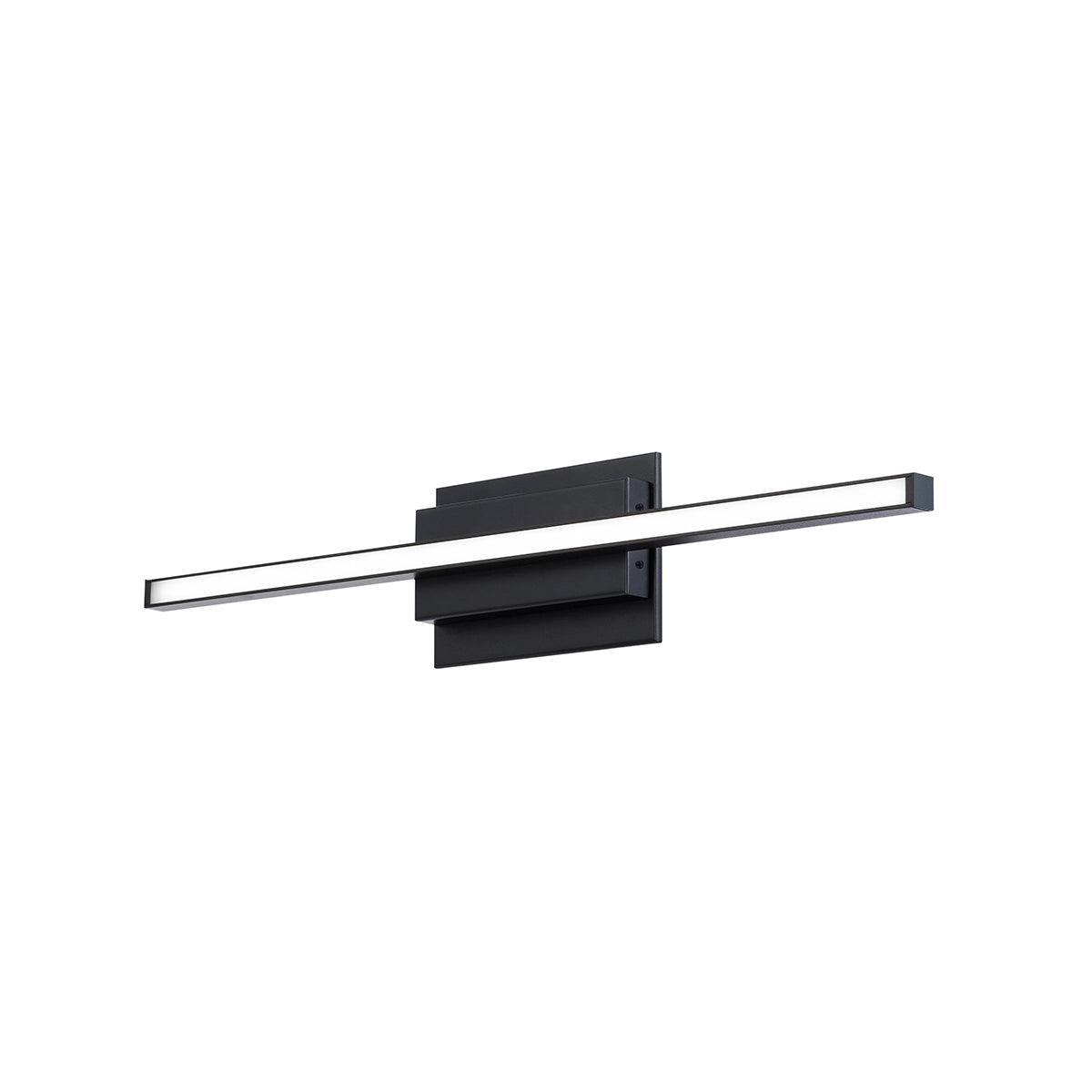 Industrial Ceiling - Mounted Lighting for Assembly PlantsParallax 24 in. LED Bath Bar 270 Lumens Selectable CCT Black finish Industrial Ceiling - Mounted Lighting for Assembly PlantsParallax 24 in. LED Bath Bar 270 Lumens Selectable CCT Black finish