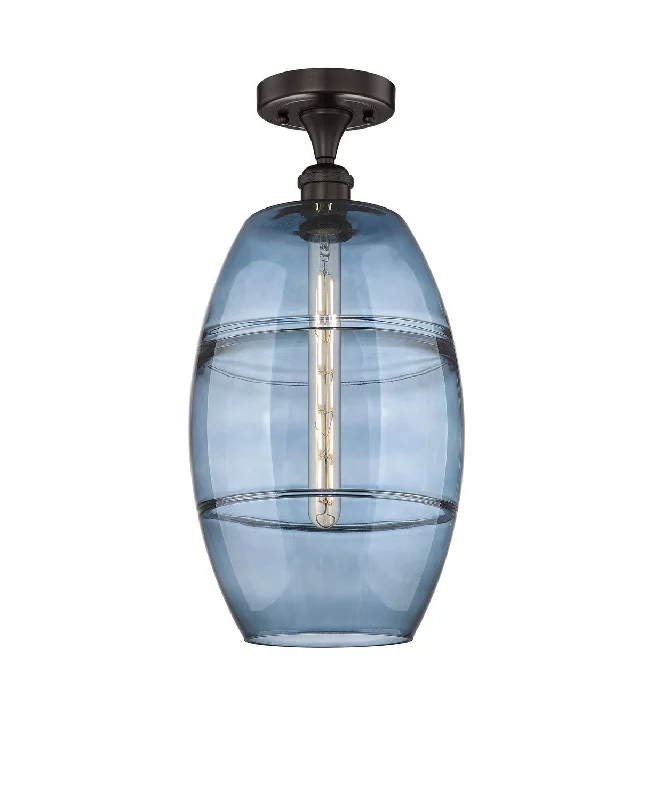 Industrial Lighting for Metal Fabrication ShopsEdison One Light Semi-Flush Mount