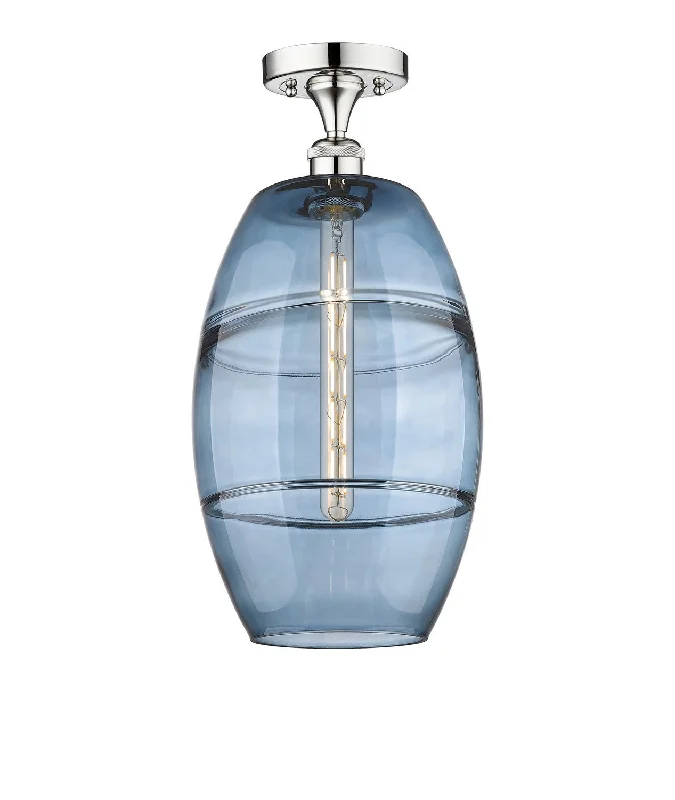 Industrial Lighting for Textile MillsEdison One Light Semi-Flush Mount