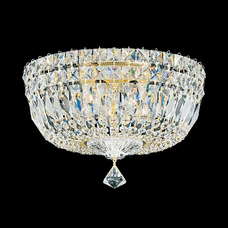 Track lighting for adding a touch of elegancePetit Crystal Deluxe 5-Light Flush Mount