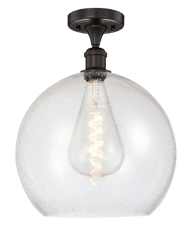 Shock - Resistant Industrial Lighting for Vibrating Machinery AreasEdison One Light Semi-Flush Mount