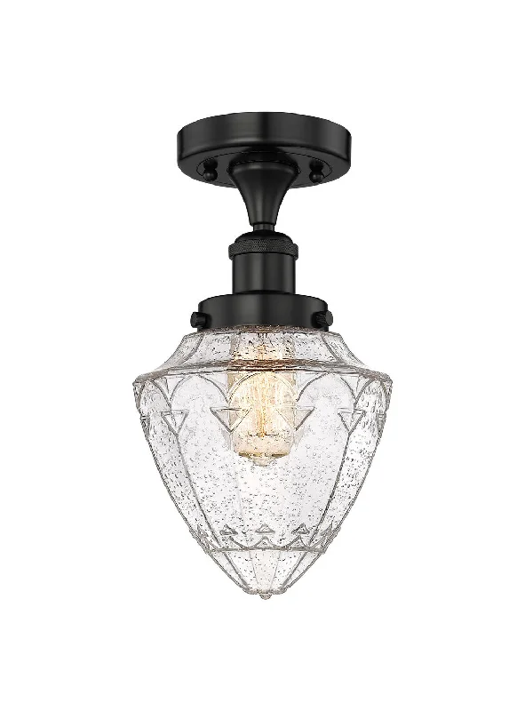 Industrial Lighting for Printing Press FacilitiesEdison LED Semi-Flush Mount