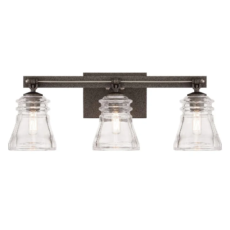 Industrial Lighting for Electronics ManufacturingGraham Avenue 22 In. 3 Lights Vanity Light Iron & brushed nickel Finish