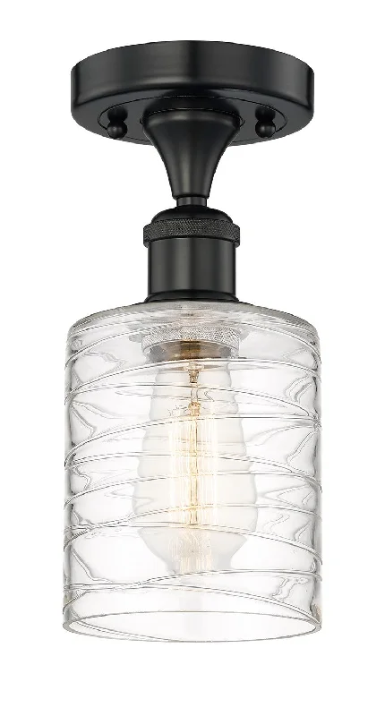 Industrial Area Lighting for Large Open SpacesEdison One Light Semi-Flush Mount