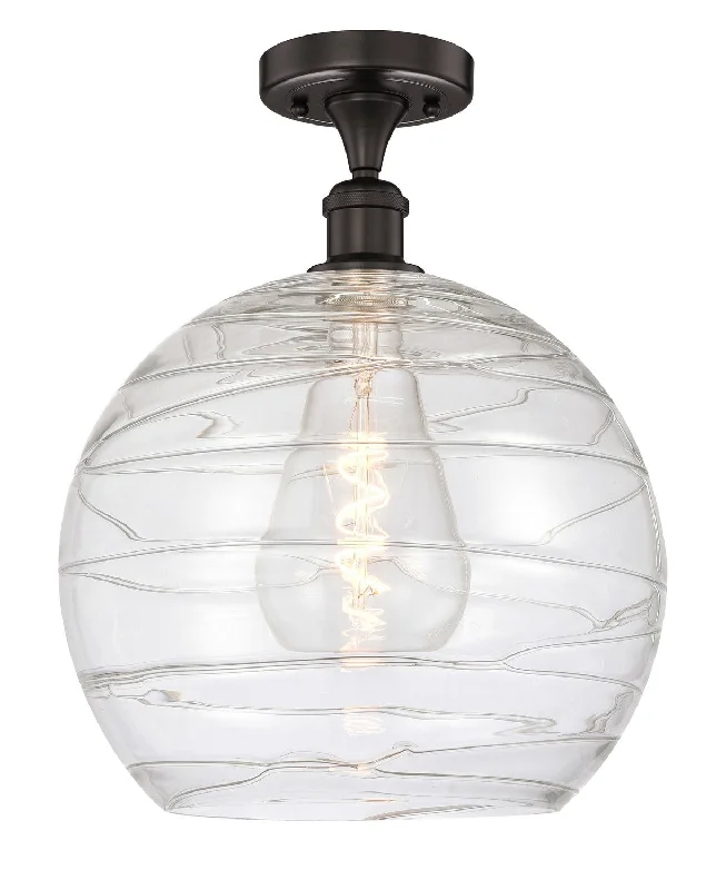 Industrial Lighting for Furniture FactoriesEdison One Light Semi-Flush Mount
