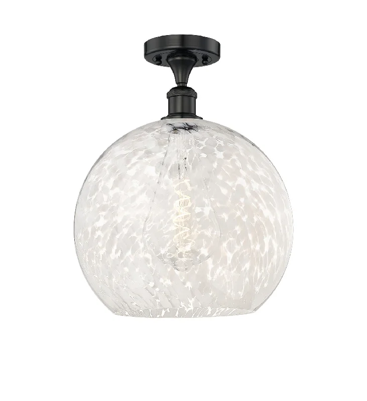 Industrial Flood Lighting for Outdoor Loading DocksEdison LED Semi-Flush Mount