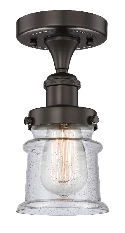 Industrial Lighting for Automotive Manufacturing PlantsEdison One Light Semi-Flush Mount