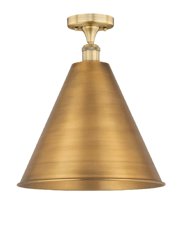 Industrial Lighting for Automotive Manufacturing PlantsEdison One Light Semi-Flush Mount