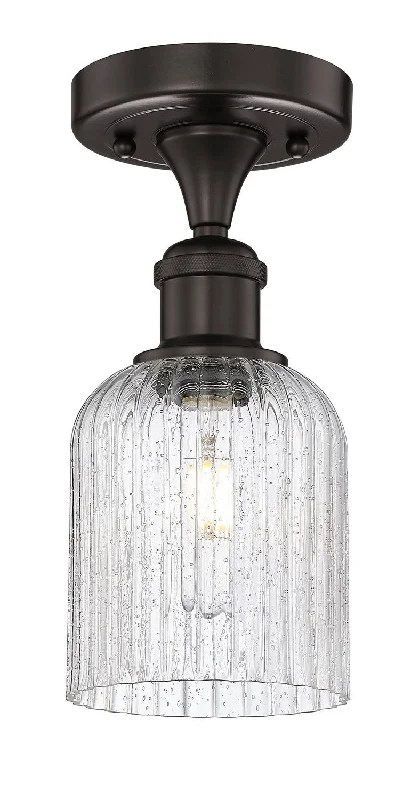 Industrial Lighting for Textile MillsEdison One Light Semi-Flush Mount
