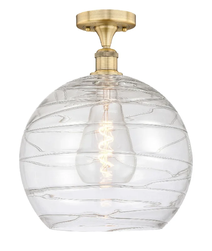 Industrial Lighting for Furniture FactoriesEdison One Light Semi-Flush Mount