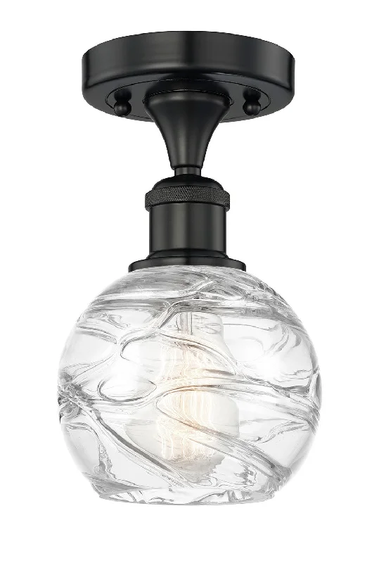 Industrial Lighting with High CRI (Color Rendering Index) for True Color PerceptionEdison One Light Semi-Flush Mount