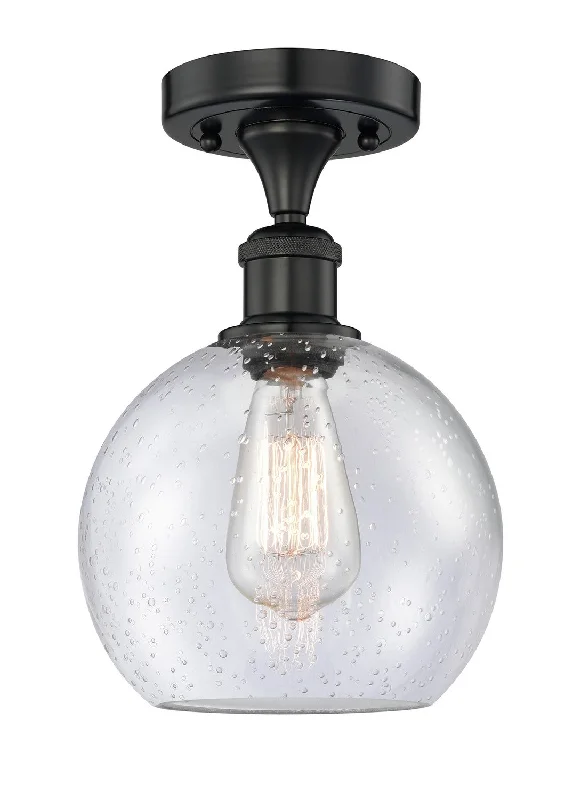 Dust - Resistant Industrial Lighting for Dirty WorkspacesEdison One Light Semi-Flush Mount