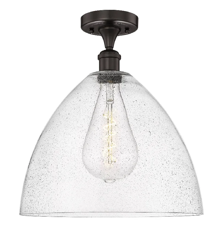 Industrial Wall - Mounted Lighting for Workshop WallsEdison One Light Semi-Flush Mount Industrial Wall - Mounted Lighting for Workshop WallsEdison One Light Semi-Flush Mount
