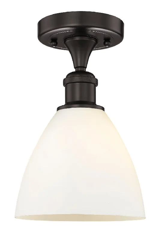 Industrial Flood Lighting for Outdoor Loading DocksEdison One Light Semi-Flush Mount Industrial Flood Lighting for Outdoor Loading DocksEdison One Light Semi-Flush Mount