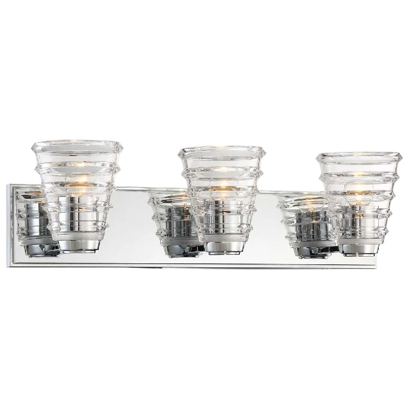 Shock - Resistant Industrial Lighting for Vibrating Machinery AreasArctic 23 in. 3 Lights Vanity Light Chrome finish