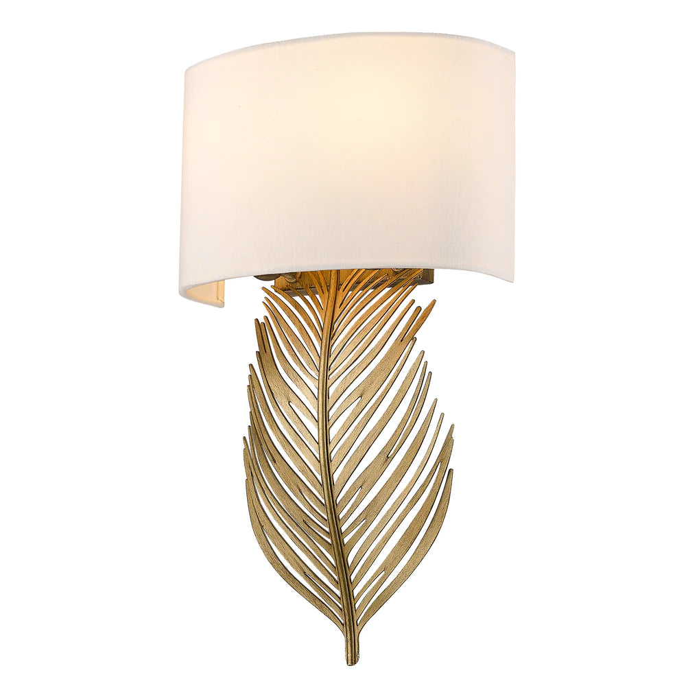 Track lighting with a brushed nickel finishGolden Lighting 6930-WSC VFG-IL Cay 2 Light Palm Frond Wall Sconce Track lighting with a brushed nickel finishGolden Lighting 6930-WSC VFG-IL Cay 2 Light Palm Frond Wall Sconce