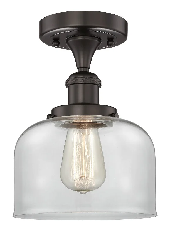 Industrial Area Lighting for Large Open SpacesEdison One Light Semi-Flush Mount