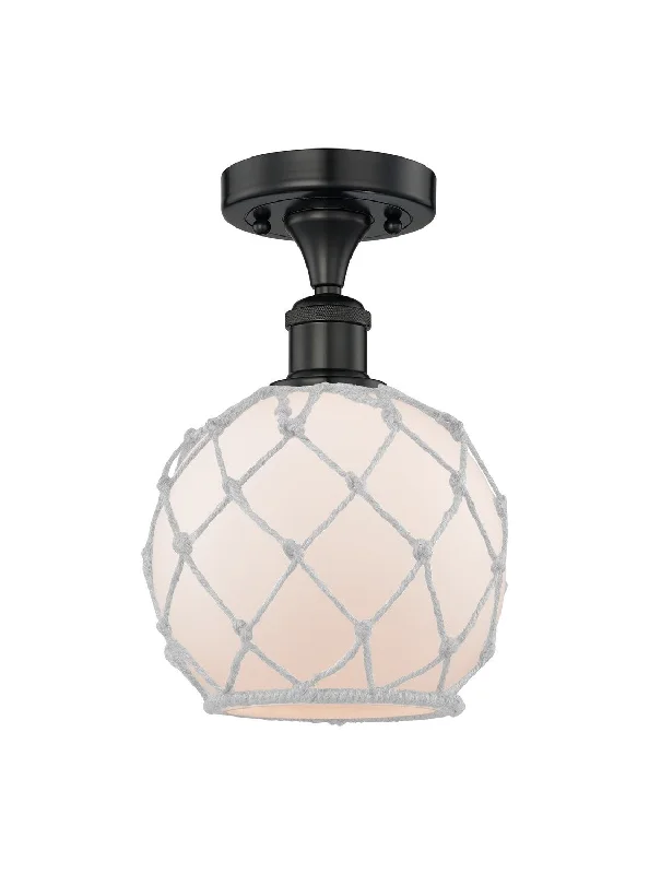 Industrial Lighting for Furniture FactoriesEdison One Light Semi-Flush Mount