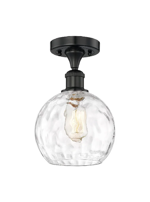 Industrial Flood Lighting for Outdoor Loading DocksEdison One Light Semi-Flush Mount