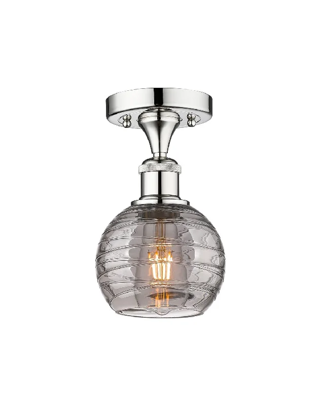 Industrial Lighting for Woodworking FactoriesEdison One Light Semi-Flush Mount