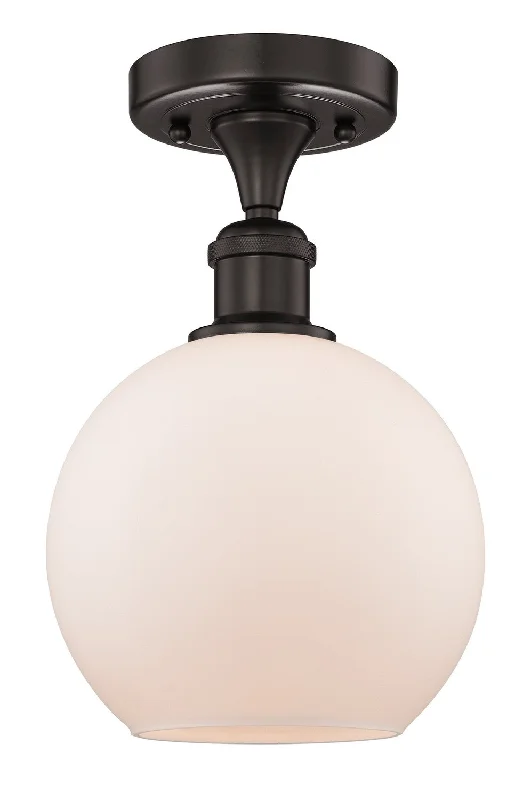Industrial Lighting for Printing Press FacilitiesEdison One Light Semi-Flush Mount
