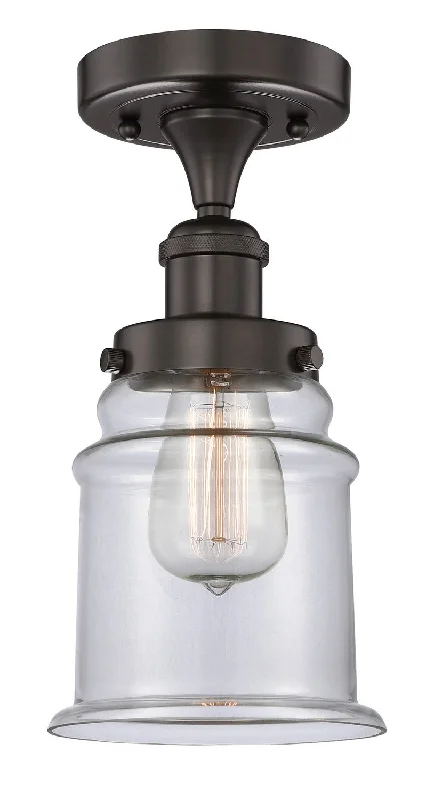 Industrial Ceiling - Mounted Lighting for Assembly PlantsEdison One Light Semi-Flush Mount