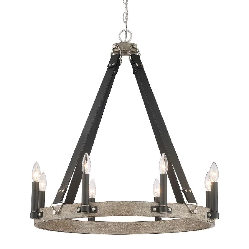 Industrial Exit Sign Lighting for Quick EvacuationRawson Ridge 28 in. 8 Lights Chandelier Antique Silver & Black finish Industrial Exit Sign Lighting for Quick EvacuationRawson Ridge 28 in. 8 Lights Chandelier Antique Silver & Black finish
