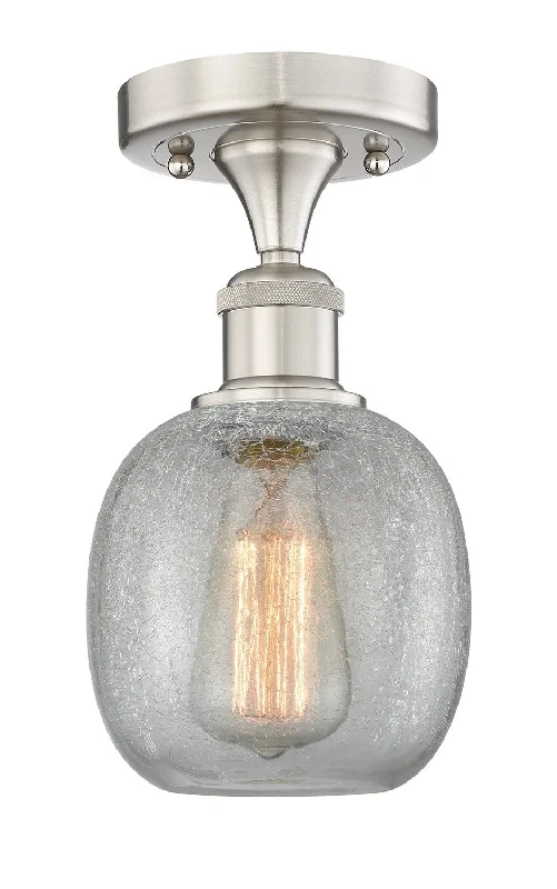 Industrial Lighting for Textile MillsEdison One Light Semi-Flush Mount