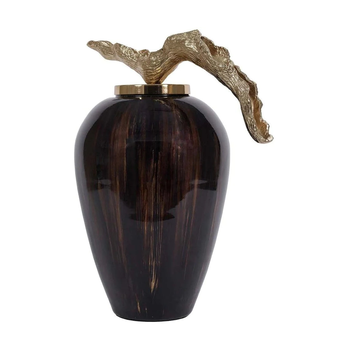 Low - voltage track lighting for safetyOrly Small/Large Jar  - Chocolate & Gold Finish