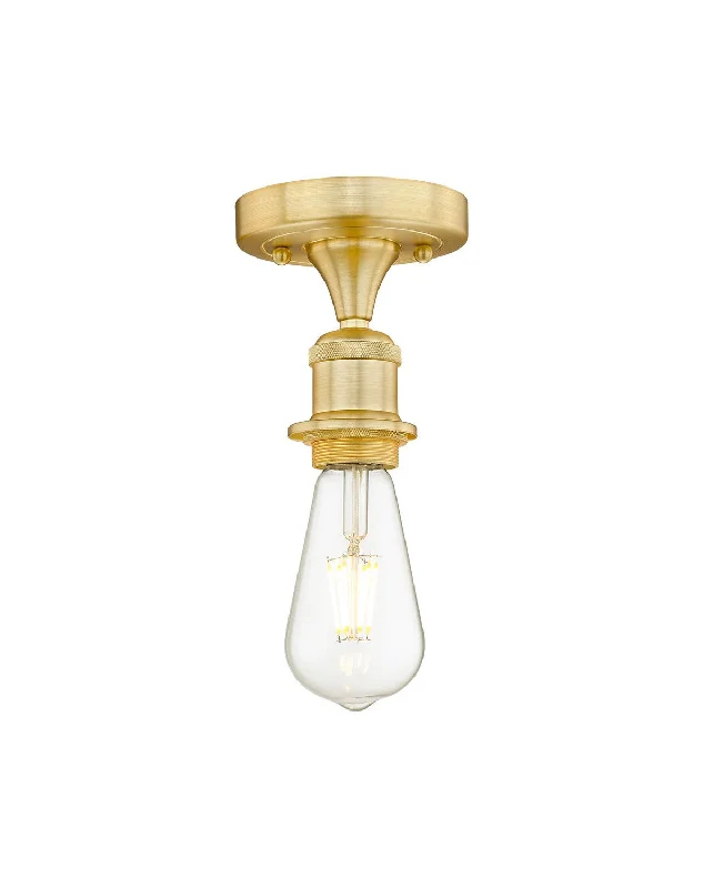 Industrial Lighting for Printing Press FacilitiesEdison One Light Semi-Flush Mount