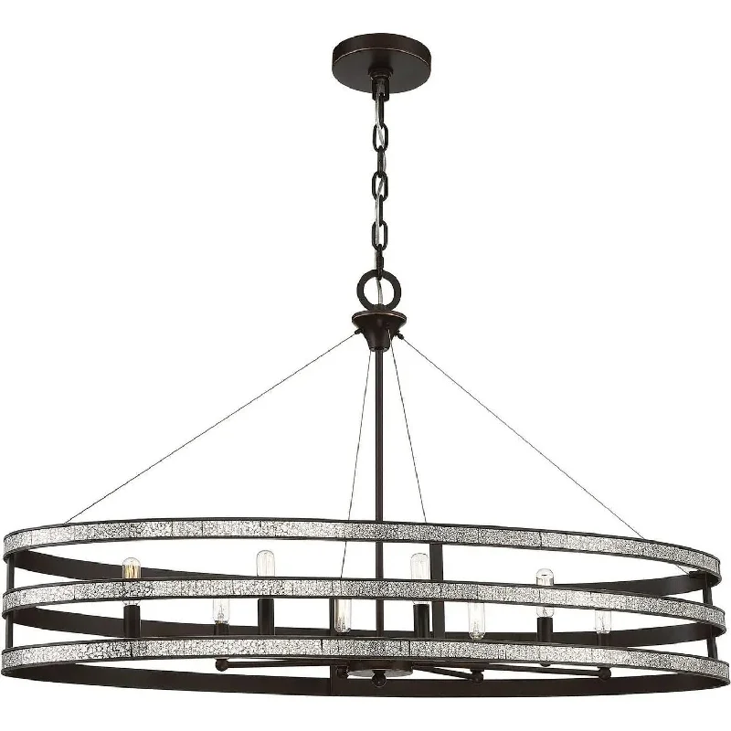 Track lighting with clear glass shadesMadera Linear Chandelier