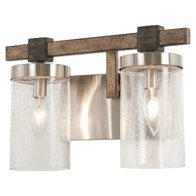 Industrial Lighting for Electronics ManufacturingBridlewood 14 in. 2 Lights Vanity Light Brushed Nickel finish Industrial Lighting for Electronics ManufacturingBridlewood 14 in. 2 Lights Vanity Light Brushed Nickel finish