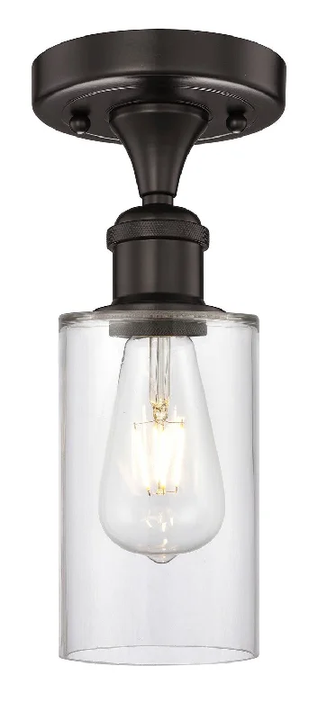 Industrial Lighting for Metal Fabrication ShopsEdison One Light Semi-Flush Mount
