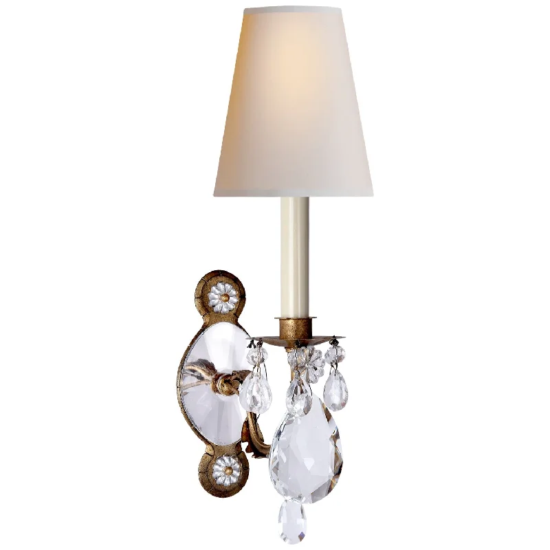 Track lighting for museums and galleriesTOB 2470GI/CG-PL Yves Crystal Single Arm Sconce Track lighting for museums and galleriesTOB 2470GI/CG-PL Yves Crystal Single Arm Sconce