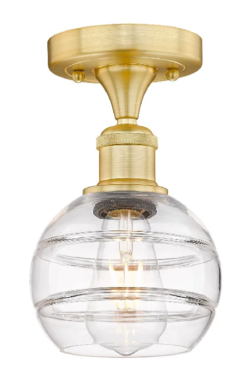 Corrosion - Resistant Industrial Lighting for Coastal FactoriesEdison One Light Semi-Flush Mount Corrosion - Resistant Industrial Lighting for Coastal FactoriesEdison One Light Semi-Flush Mount