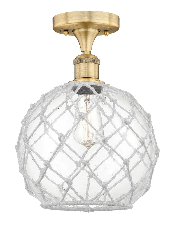 Industrial Ceiling - Mounted Lighting for Assembly PlantsEdison One Light Semi-Flush Mount