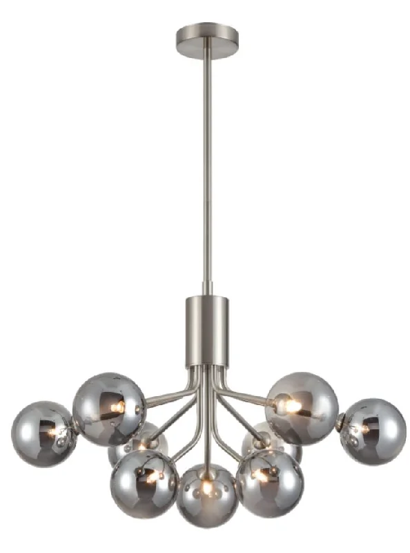 Track lighting with frosted glass shadesMilano 9/12Lt Cluster - Various Finishes