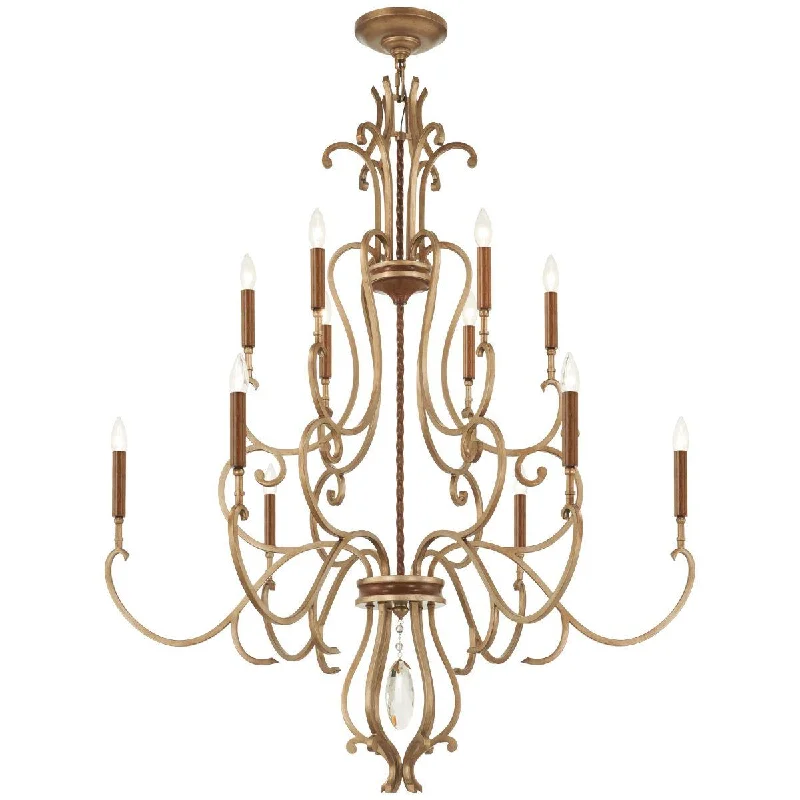 Low - Bay Industrial Lighting Fixtures for Small FactoriesMagnolia Manor 42 in. 12 lights Chandelier Bronze & Gold finish Low - Bay Industrial Lighting Fixtures for Small FactoriesMagnolia Manor 42 in. 12 lights Chandelier Bronze & Gold finish