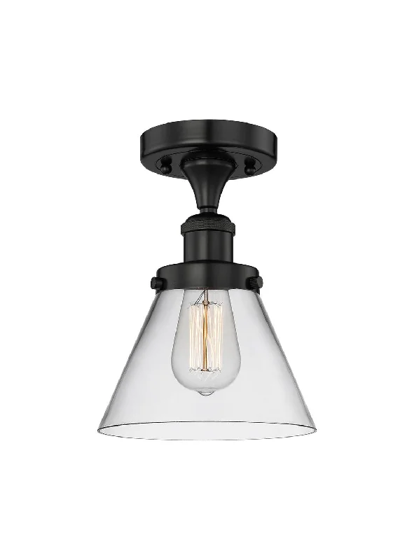 Waterproof Industrial Lighting for Wet AreasEdison One Light Semi-Flush Mount