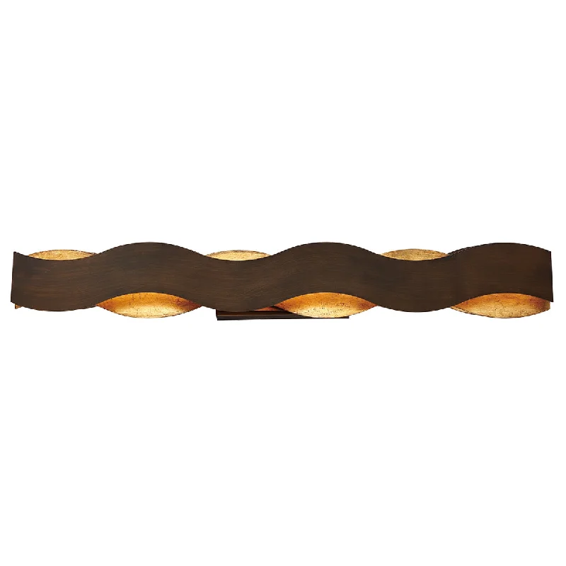 Track lighting with clear glass shadesEurofase 31785-013 Vaughan 40 Inch LED Bath Bar in Bronze