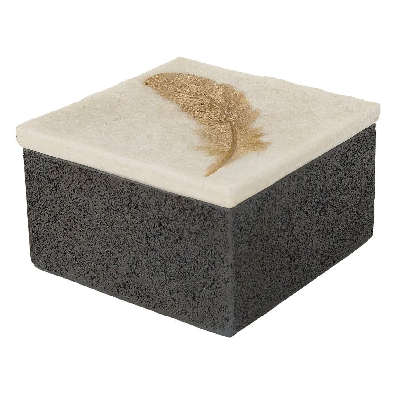 Track lighting with a chunky, bold designFeather Box Small/Large - Gold & White Finish Track lighting with a chunky, bold designFeather Box Small/Large - Gold & White Finish