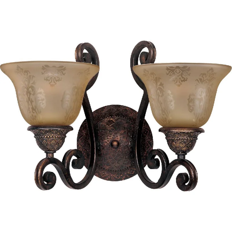 Industrial Lighting for Chemical PlantsSymphony 16 in. 2 Lights Vanity Light Oil-Rubbed Bronze Finish