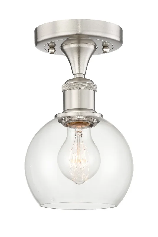Industrial Wall - Mounted Lighting for Workshop WallsEdison One Light Semi-Flush Mount Industrial Wall - Mounted Lighting for Workshop WallsEdison One Light Semi-Flush Mount