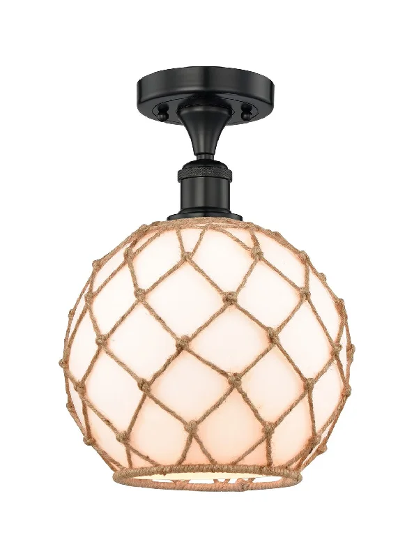 Industrial Lighting for Electronics ManufacturingEdison One Light Semi-Flush Mount