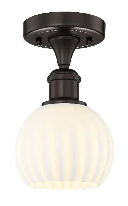 Industrial Lighting for Metal Fabrication ShopsEdison LED Semi-Flush Mount