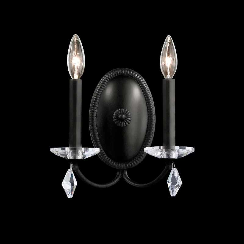 Track lighting with colored glass accentsModique 2-Light Wall Sconce